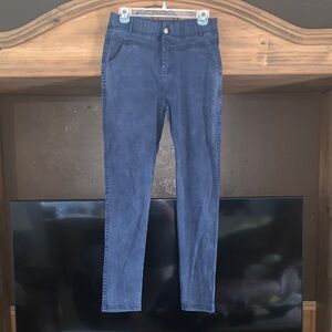 Stretch Skinny Pants in Navy Blue